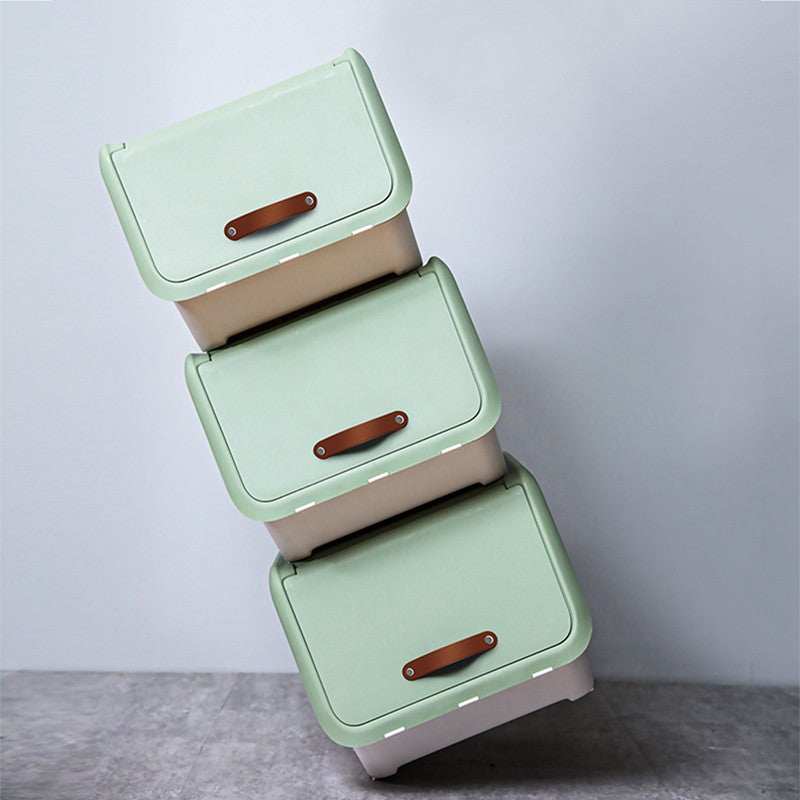 Citylife Aufbewahrungsboxen-Set, 3er-Set, grün, 38 x 46 x 31 cm