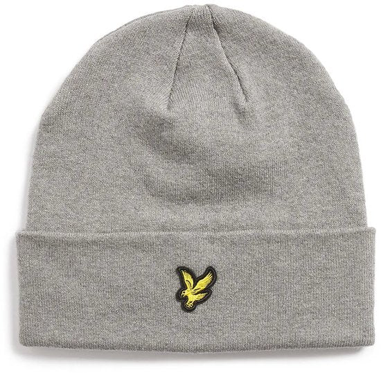 Lyle & Scott Mütze aus Wollmischung, grau – Einheitsgröße – Herren
