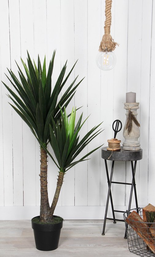 Mica Decorations Yucca Künstliche Pflanze - H120 x Ø60 cm - Grün