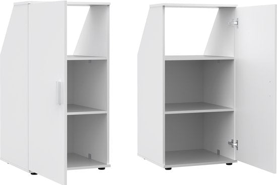 Schrank Schrägwand Dachgeschoss Schlafzimmer - Stauschrank geeignet für schräge Wände - Schrank unter Dachgaube