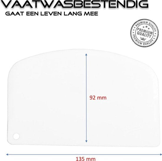Teigschaber halbkugelförmig aus Kunststoff