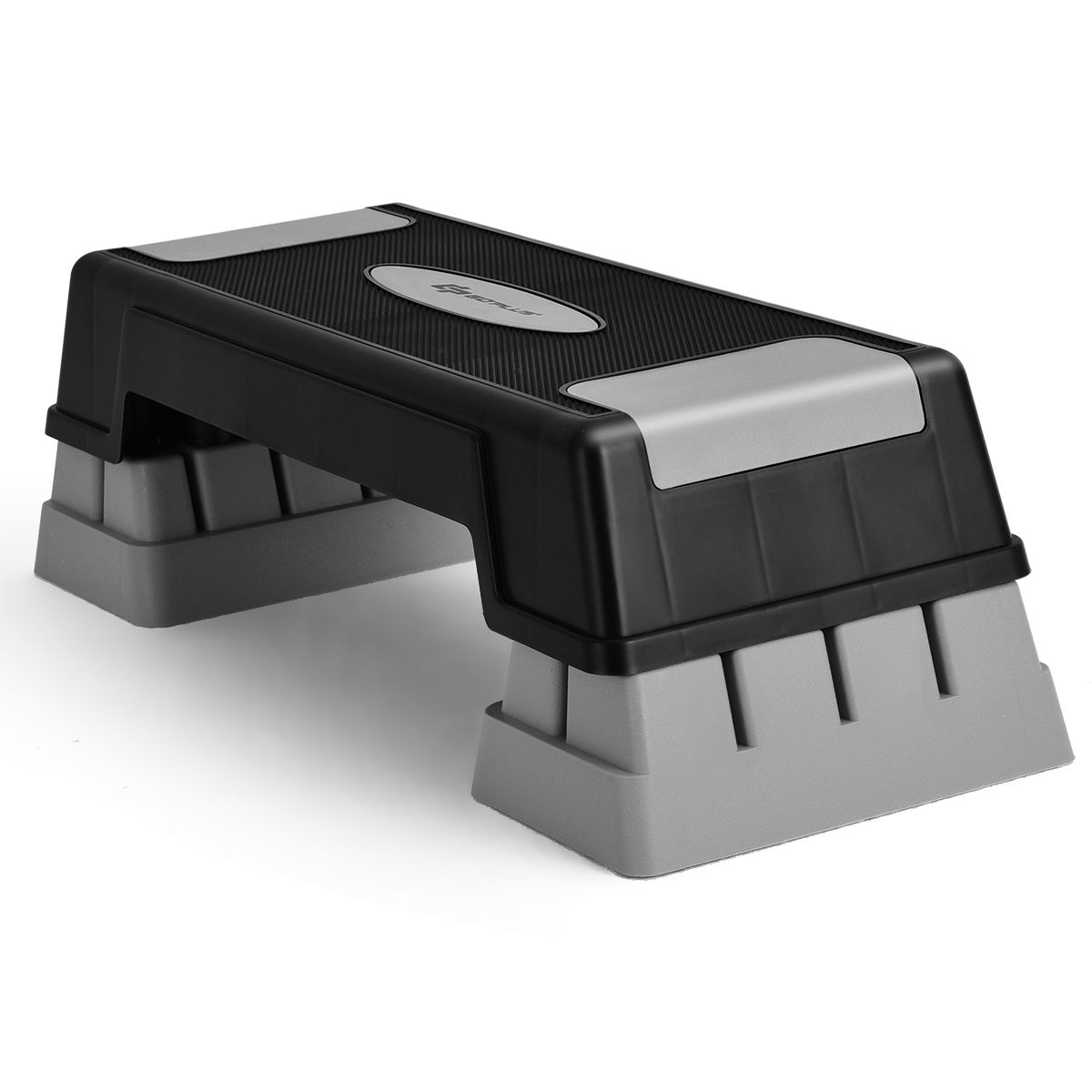 Coast Aerobic Stepper - Höhenverstellbar - 75,5 cm - mit Anti-Rutsch-Kappen - Grau/Schwarz