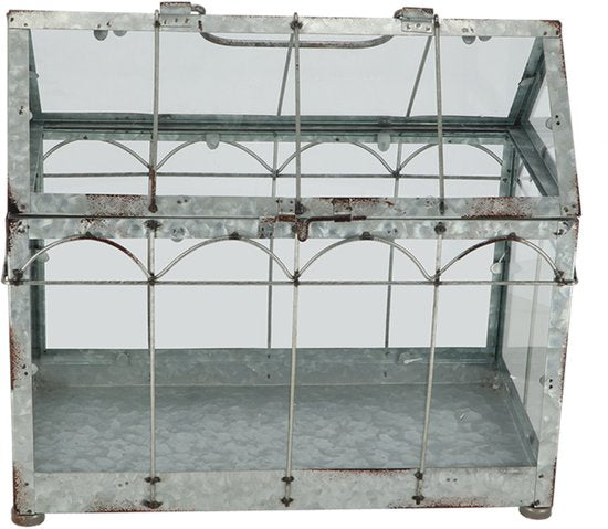 Esschert Design Gewächshaus 35,9 X 19 X 32,7 Cm Eisen Grau