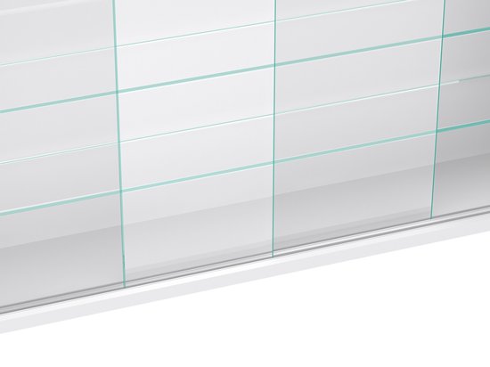 Vitrine stehend Hängevitrine - Schiebetüren - 75 x 55 x 14 cm