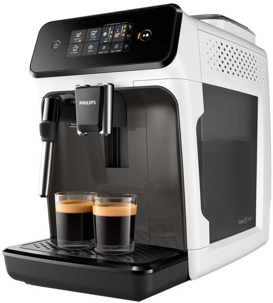 Philips 1200 Serie – EP1223/00 – Vollautomatische Espressomaschine – Vollautomatische Kaffeemaschine – 15 bar – Weiß