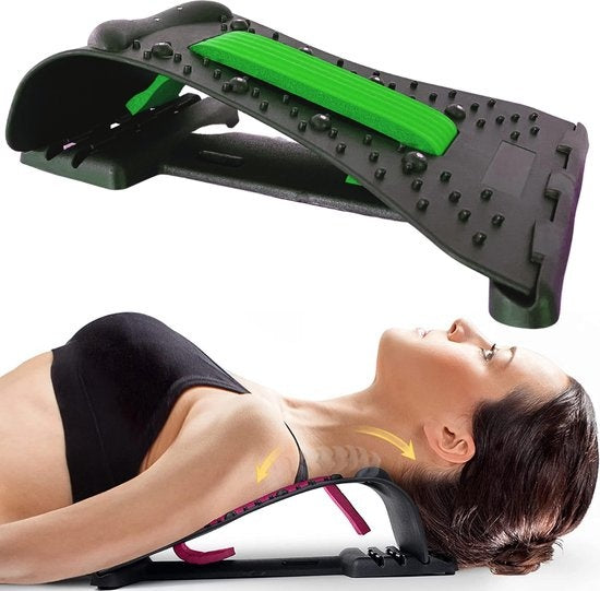 Nackentrainer Nackenmassagegerät - Rückentrainer mit Nackenmassage - Rückentrainer Earkings Green