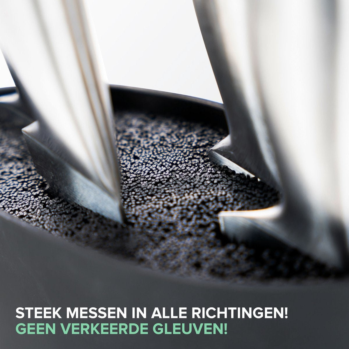 Coninx Viro Messerblock - Messerhalter Universal - ausgenommen Messer - Kunststoff - Schwarz