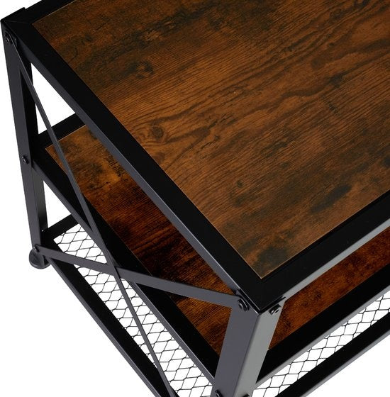 tectake - TV-Schrank - Indianapolis - industriell dunkelbraun - 404543