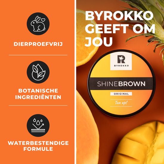 BYROKKO – Shine Brown Original – 200 ml – Solararium – Bräunungscreme