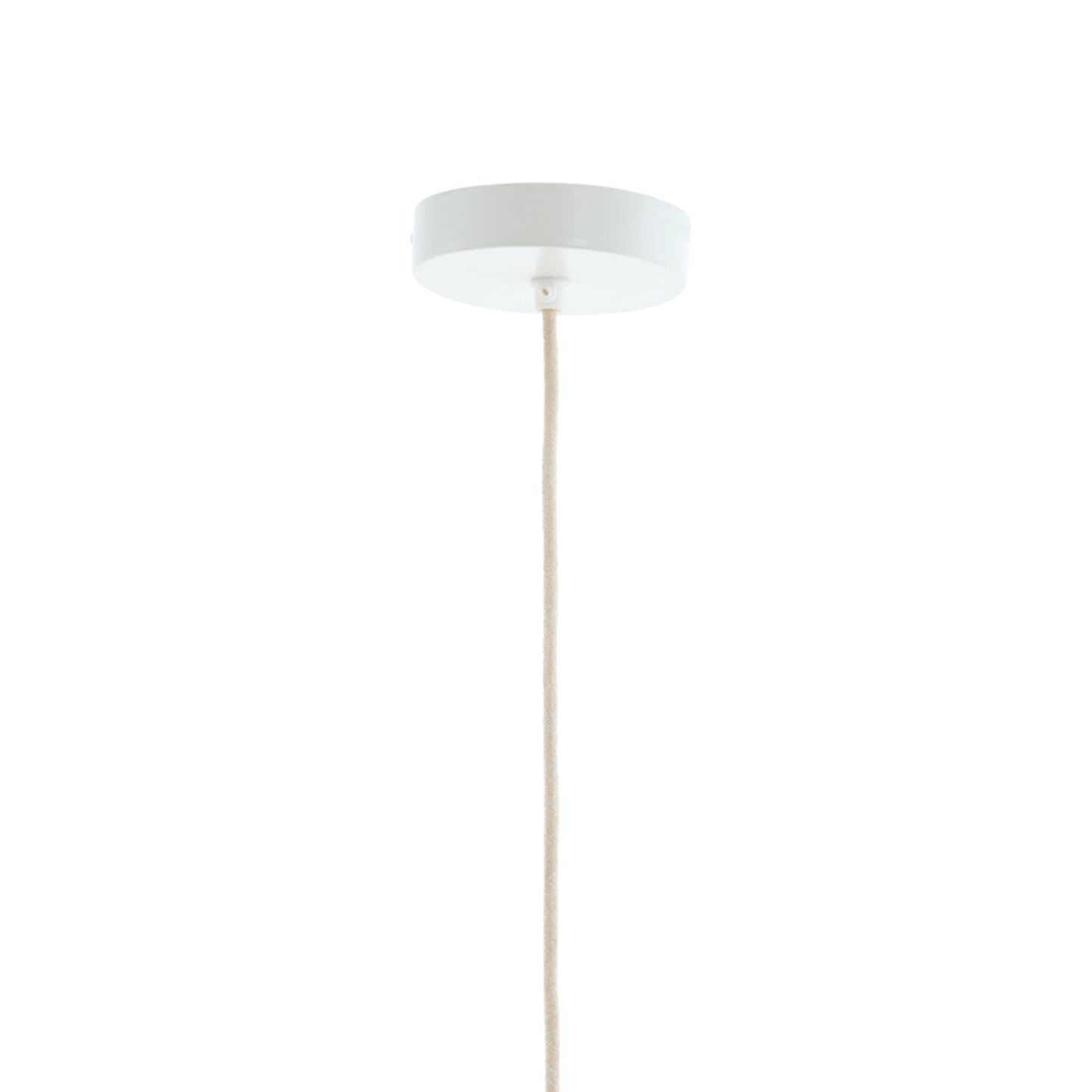 Light & Living Hängeleuchte Kozana – Ø 36 x 43 cm – Stilvolle Textilleuchte in Creme/Dunkelbraun – Stimmungsvolle runde Beleuchtung für das Wohnzimmer – Leuchtmittel nicht im Lieferumfang enthalten – E27