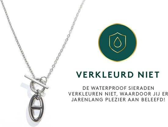 Laura Ferini Damenhalskette Legato Silber - Silberkette mit Anhänger - 18K Weißgold vergoldet - Halskette - Halskette - Schmuck - Accessoires - Damenhalskette mit Anhänger