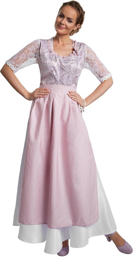 Dressforfun Maxi-Dirndl Neuschwanstein Modell 2 S - Faschingskostüm Kostüm Halloween Kostüm Karneval Kostüm Fasching Kostüm Party Kostüm - 304645