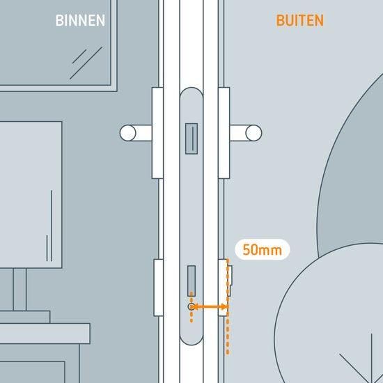 Netatmo 1 Verlängerungsset 50 mm - für Slim Türschloss - Silber