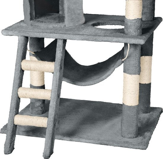 tectake Stokely Kratzbaum - Grau - 141 cm