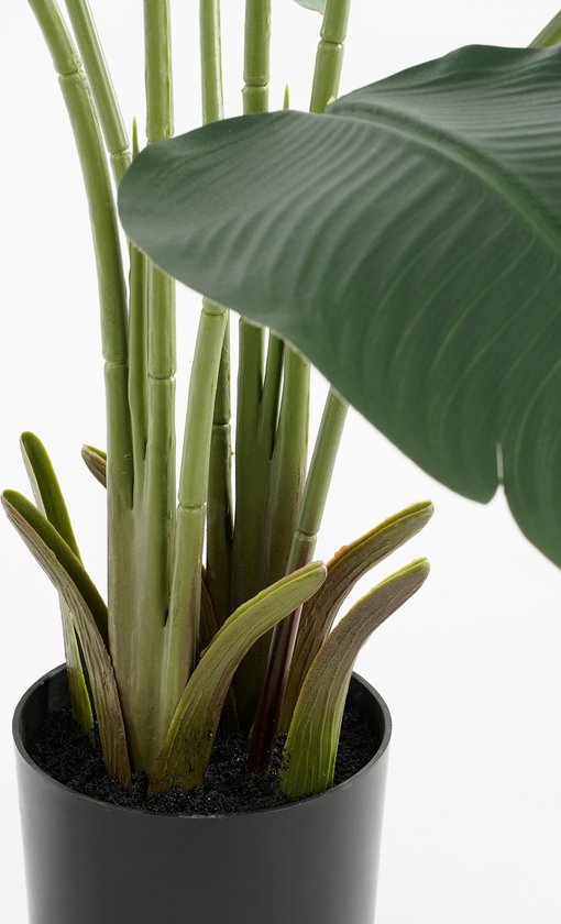 Mica Decorations Künstlicher Bananenbaum im Topf - H180 x Ø30 cm - Grün