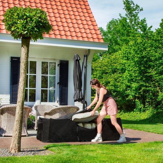 VONROC Premium Aufbewahrungstasche für Gartenstuhl-/Gartensitzkissen - 125x40x50cm - Für 4 bis 6 Kissen