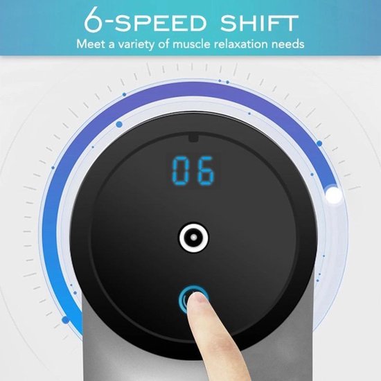 Mobstore Massagepistole - LCD elektrische Touch Massagepistole - Massagegerät - Sportmassage - Professioneller Einsatz - Muskelerholung & Muskelentspannung - Stressabbau - Leise und stark - Lange Batterie - Professionelle Massagepistole - Massagepistole