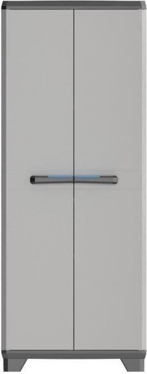 Kis Linearer Lagerschrank hoch 68x173x39 cm - Grau/Schwarz