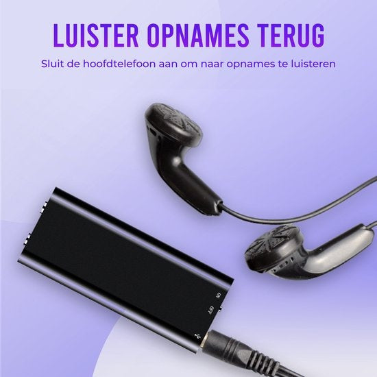 Garpex® USB-Abhörgerät - Lauschangriff - Spionage-Recorder - Diktiergerät - Sprache - Großer Speicher - 16GB