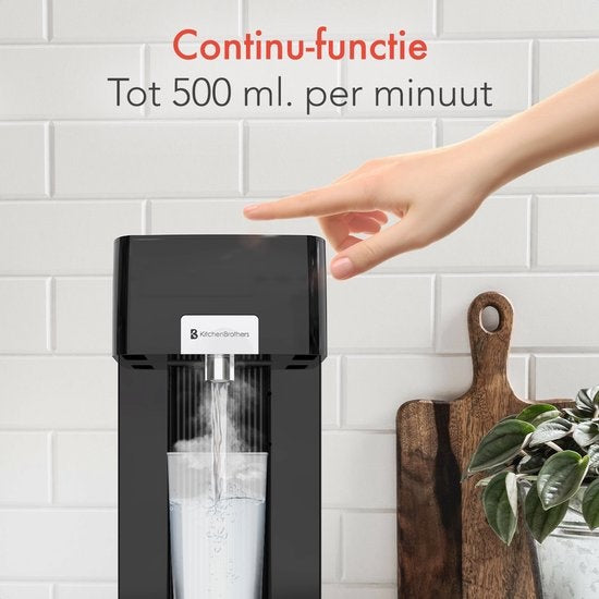 KitchenBrothers Heißwasserspender - 100grad - 250 ml - 2.5L - Schwarz