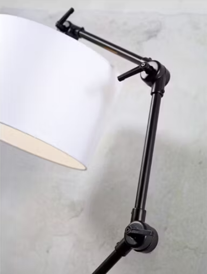 It's About Romi Stehleuchte Amsterdam - Schwarzer Stoff - 190 x 47 x 70 cm