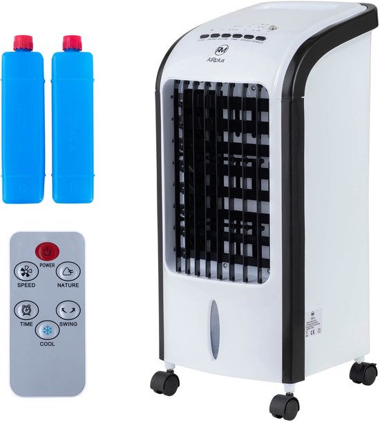 RM AIRPlus RMAP-3701 Luftkühler mit Fernbedienung und Zeitschaltuhr - 4L - Weiß/Schwarz