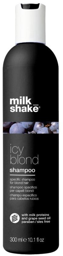 Milk_Shake Icy Blonde Shampoo - Neutralisiert Gelb-/Orangetöne - 300 ml