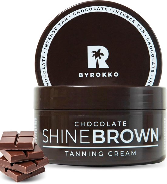 BYROKKO – Shine Brown – Chocolate – Bräunungscreme – 200 ml (neue Verpackung) – Solarium