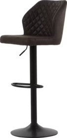 Dutchbone Edward Barhocker 2x - Dunkelbraun - 43x43x70 cm