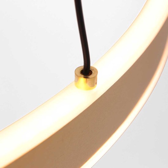 Steinhauer - Pendelleuchte - Ringlux - gold - Glas Metall - Ø 60cm - LED - 3514GO