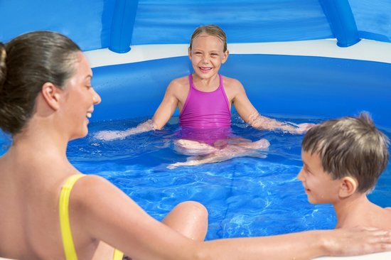 Bestway – Schwimmbecken – mit – Überdachung – „Sommertage“ – 241 × 140 – cm