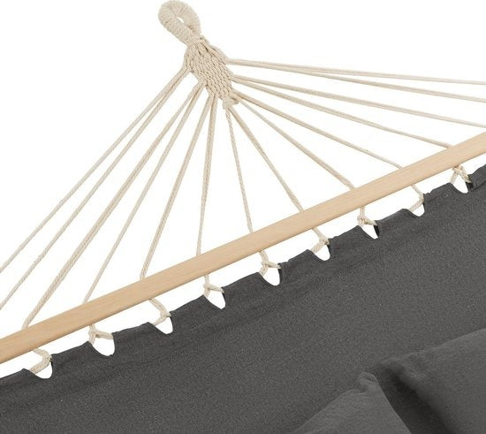 tectake - 2 Personen Hängematte Eden dunkelgrau - 403567