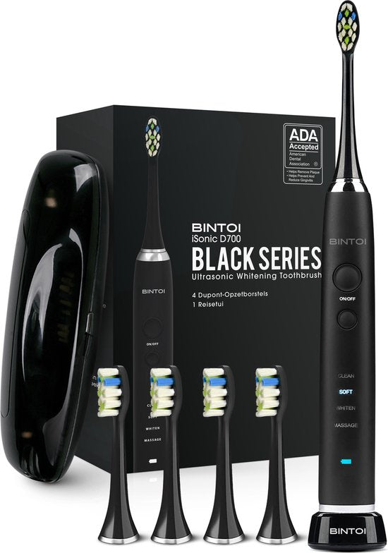 Bintoi® iSonic Black Series D700 - Elektrische Zahnbürste - Ultra Whitening