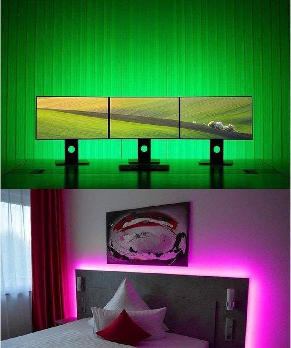 Wick Waterproof LED Light Strip 10 Meter - 16-Farben-Lichtleiste - dimmbar - inklusive 44-Tasten-Fernbedienung