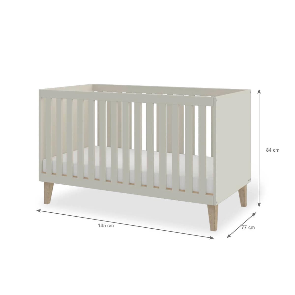 Pinolino Kinderbett Jasper - 70 x 140 cm - Verstellbar & mitwachsend