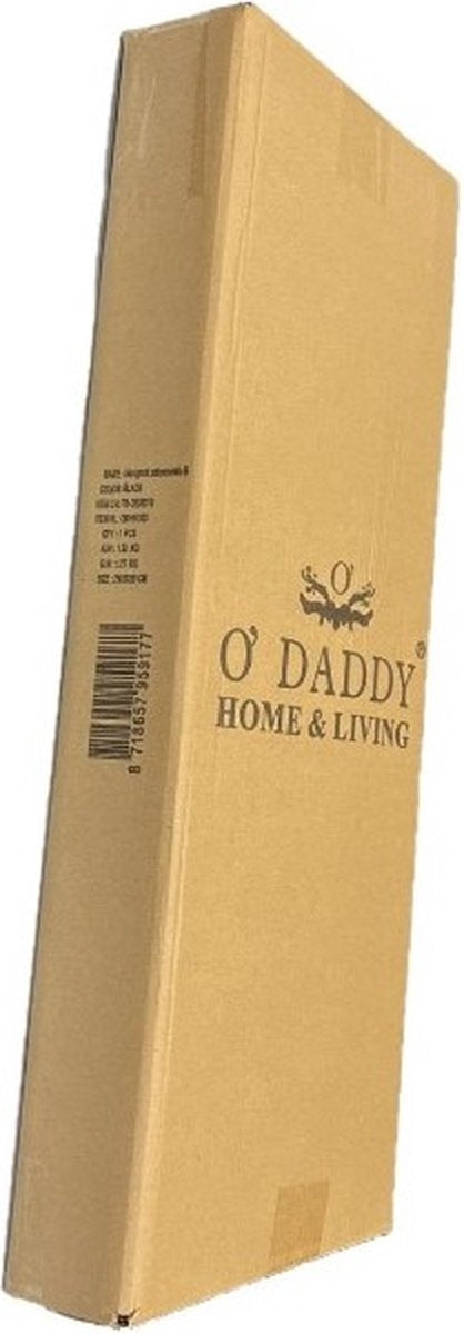 O'DADDY® Hängeschuhhalter Metalltür - Geeignet für aufrechte und stumpfe Türen, beidseitig - 20 x 51 x 182 cm - Schwarz