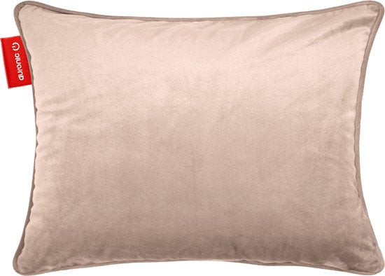 Auronic Wärmekissen - Samt - 45x60 - Kabellos - Wiederaufladbar - Elektrisches Kissen - Infrarot - Rosa