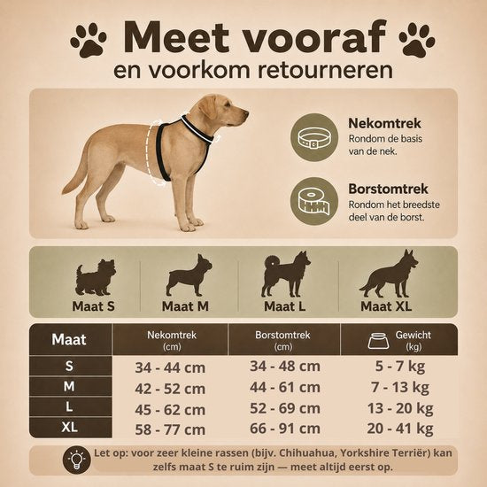 By Cee Cee Hundegeschirr – Anti-Zug-Geschirr – Y-Geschirr für Hunde – Reflektierendes Hundegeschirr – Schwarz – Größe S