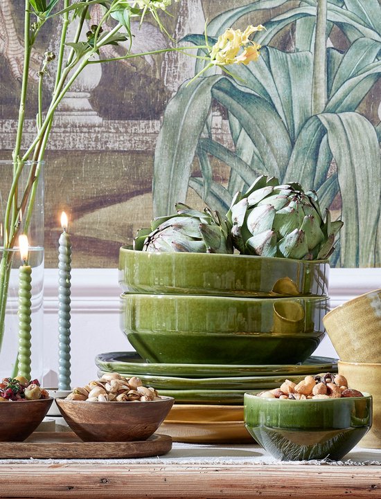 Mica Decorations Tomar Schale und Tablett - 200 ml - 100% FSC Mango Holz - Dunkelbraun