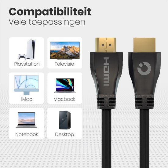 Auronic HDMI Ultra High Speed 2.1 Kabel - Ethernet - Stecker zu Stecker Kabel - Schwarz - 1,5 Meter