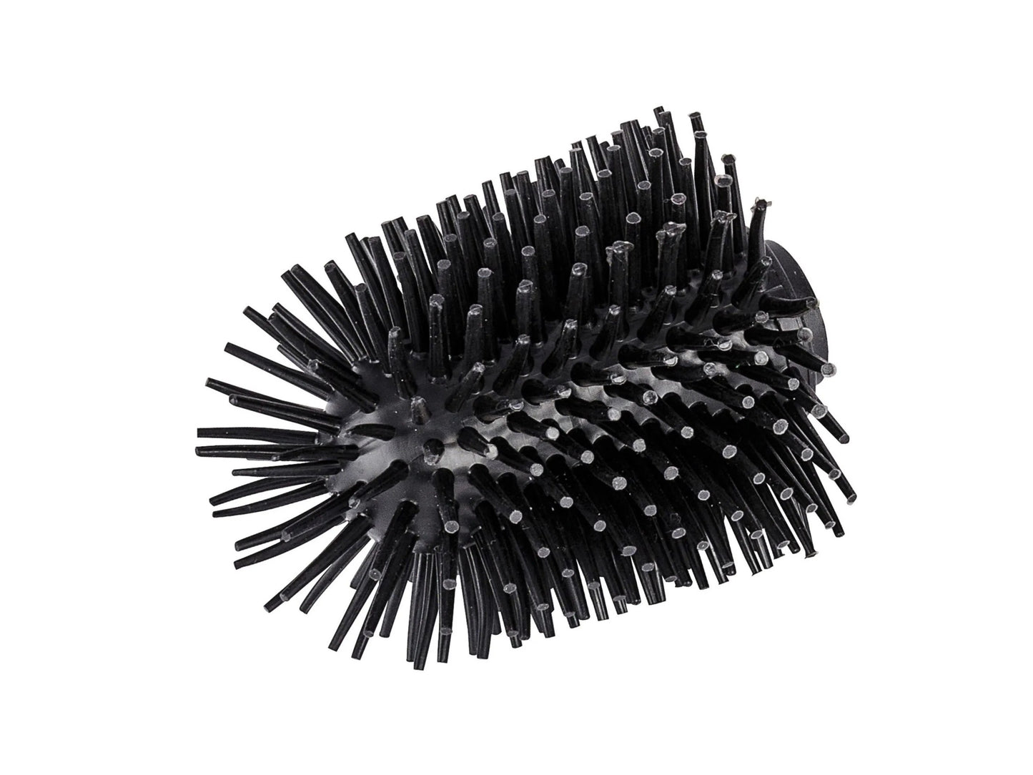 Wenko Ersatzkopf für Toilettenbürste aus Silikon, Ø 8 cm – Schwarz – Antihaftbeschichtung