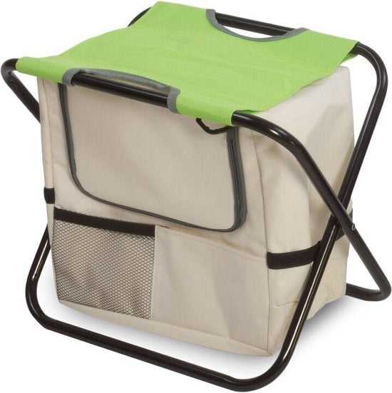 Campingstuhl MIT Kühltasche - Grün - 36 cm