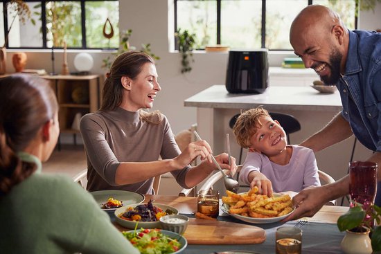 Philips Essential Connected 5000 Series - HD9280/70 - 6,2 Liter (XL) - Rapid Air-Technologie - 7 voreingestellte Programme - Quickclean