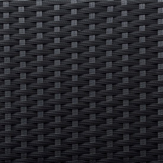 Polyrotan Lounge Set Fort Myers - Schwarz