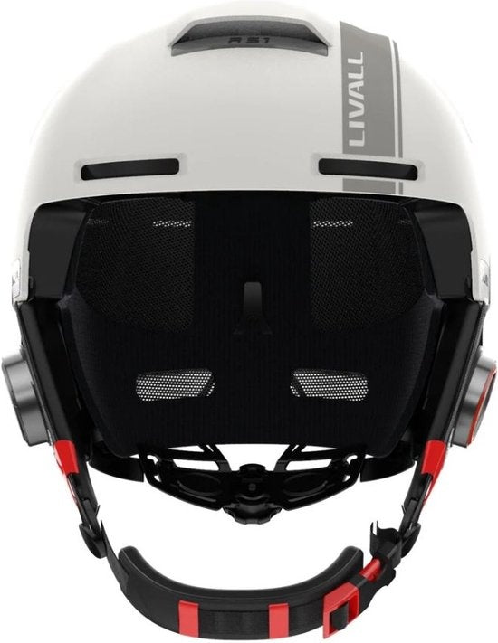 Livall - Smart Skihelm RS1 - Stereo Speakers - Sprachsteuerung - Größe Medium - Weiß
