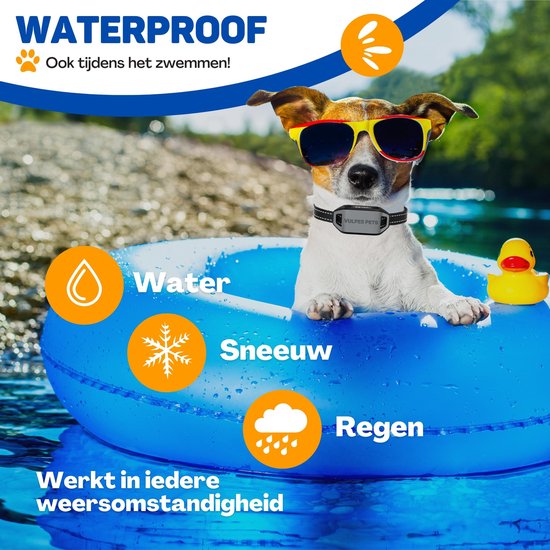 Vulpes Goods® Anti-Bell-Halsband MAX - Erziehungshalsband ohne Schock - Anti-Bell-Gerät für kleine und große Hunde - wasserdicht - wiederaufladbar - Vibration und Audio - 3 zusätzliche Halsbänder