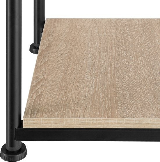 tectake - Beistelltisch Memphis - industriell - 34x30x59cm - hellbraun - 404669
