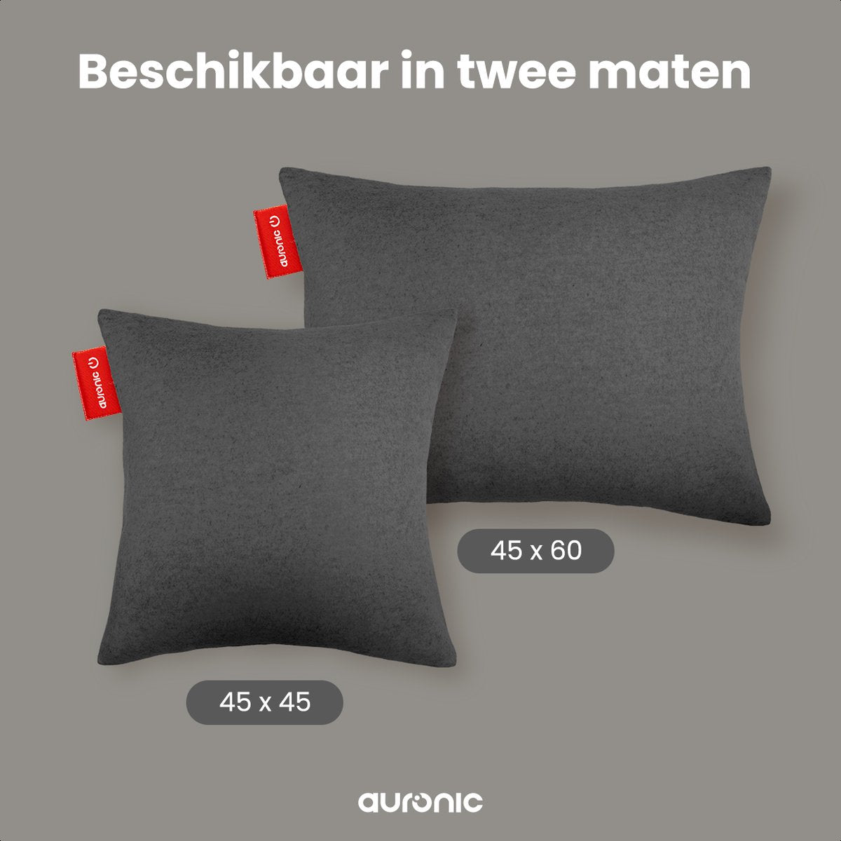 Auronic Wärmekissen - Classic - 45x60 - Kabellos - Wiederaufladbar - Elektrisch - Infrarot - Anthrazit