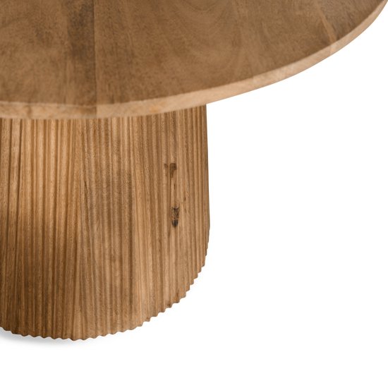 Beistelltisch Viktor Hellbraun - Ø 60 cm - Mangoholz