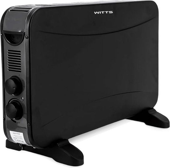 WITTS Herd - Elektroherd - Inklusive Turbomodus - Elektroherd mit Konvektor - Herd - Heizung - Schwarz - 1200W/2000W